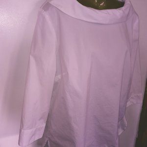 Talbots White Blouse size Large